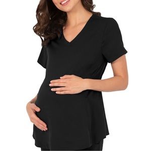 Maternity Healing Hands black scrubs